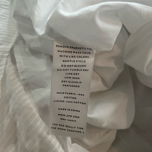 AYR The Easy Breezy Dress Japanese Shadow Striped Cotton - Picture 14 of 14